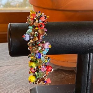 2/$20 Beaded textured handmade bracelet never worn